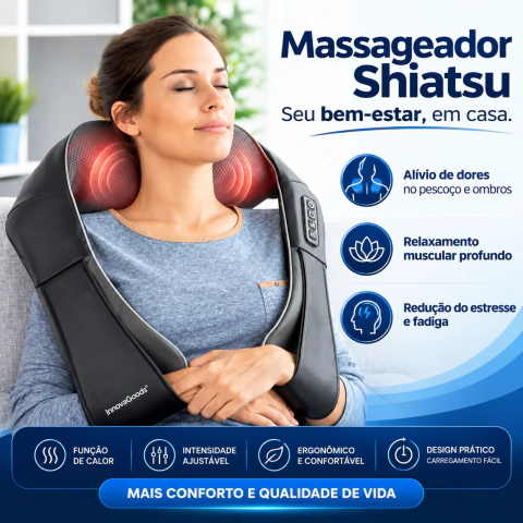 Massageador Elétrico Multifuncional Shiatsu